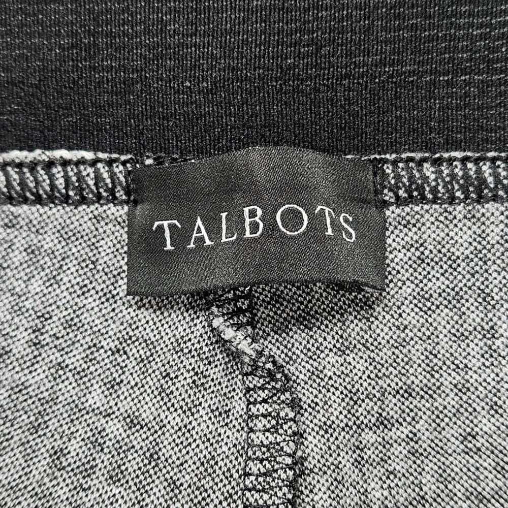 Talbots‎ Soho Ankle Pants Womens 16 Houndstooth Pull On Career Stretch Knit